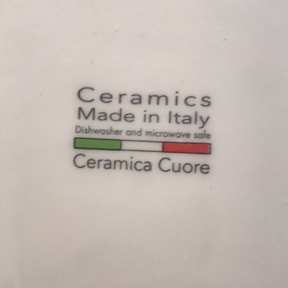 Ceramics Cuore Made in Italy Formaggi 9" Cheese Serving Plate - Picture 3 of 8